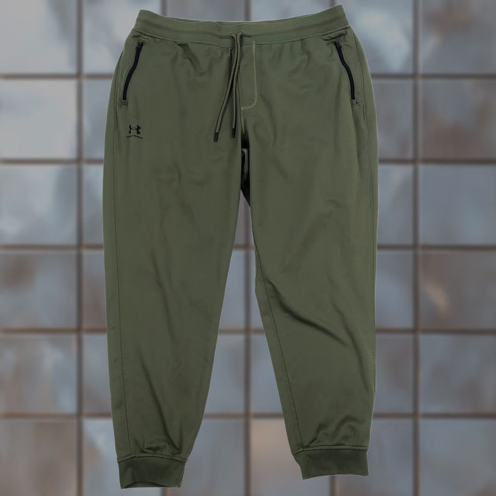 Under Armour Under Armour Men 2XL Loose Fit Green Activewear Jogger Pants Sportstyle Size US 39 - 1 Thumbnail