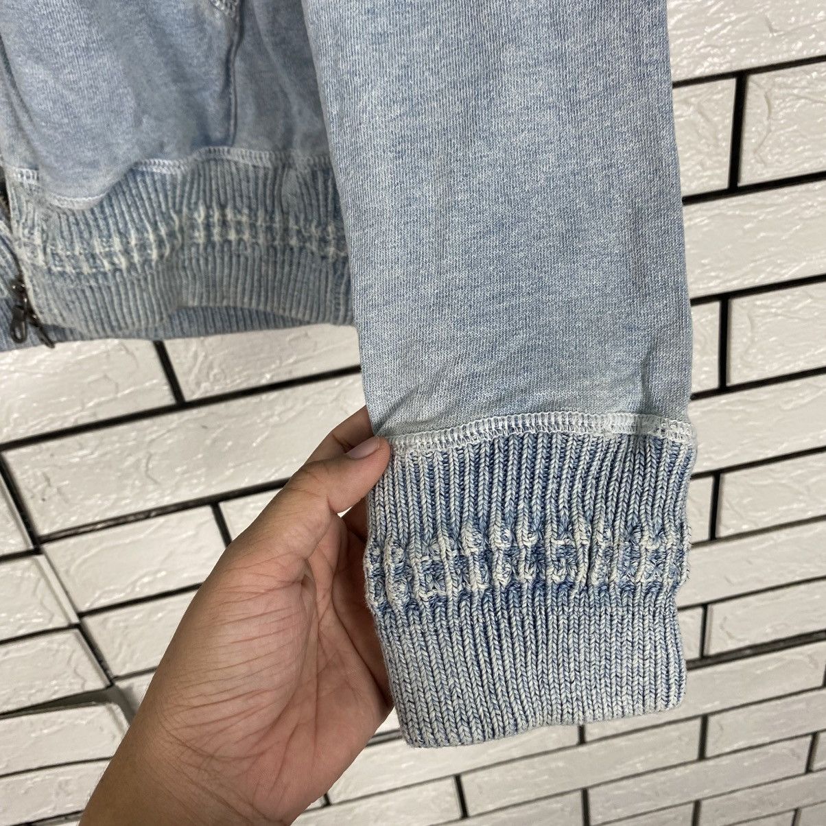 Japanese Brand Indigo Zipper Denim Sweater Japan Issey Miyake Size US M / EU 48-50 / 2 - 16 Thumbnail