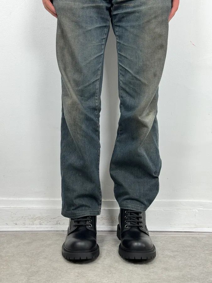 Givenchy AW2023 Givenchy Black Leather Combat Boots by Matthew Williams Size US 12 / EU 45 - 2 Thumbnail