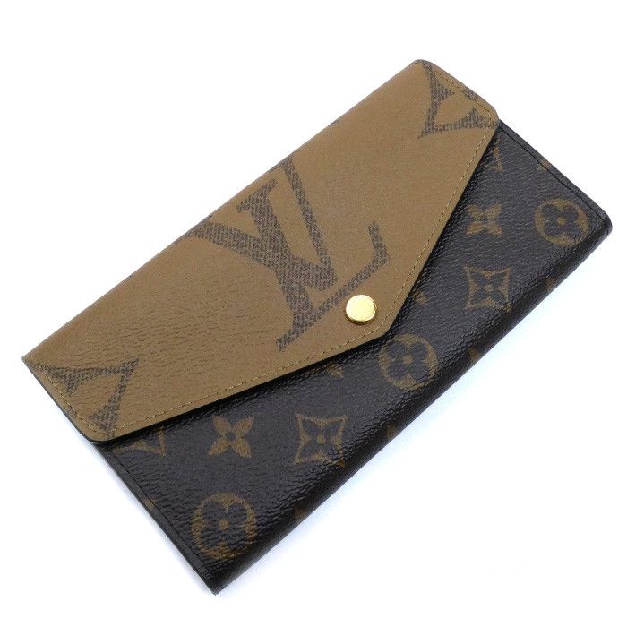 Louis Vuitton Louis Vuitton Portefeuille Sarah Monogram Giant Reverse Long Wallet Canvas Long Wallet M80726 DUTY FREE for USA