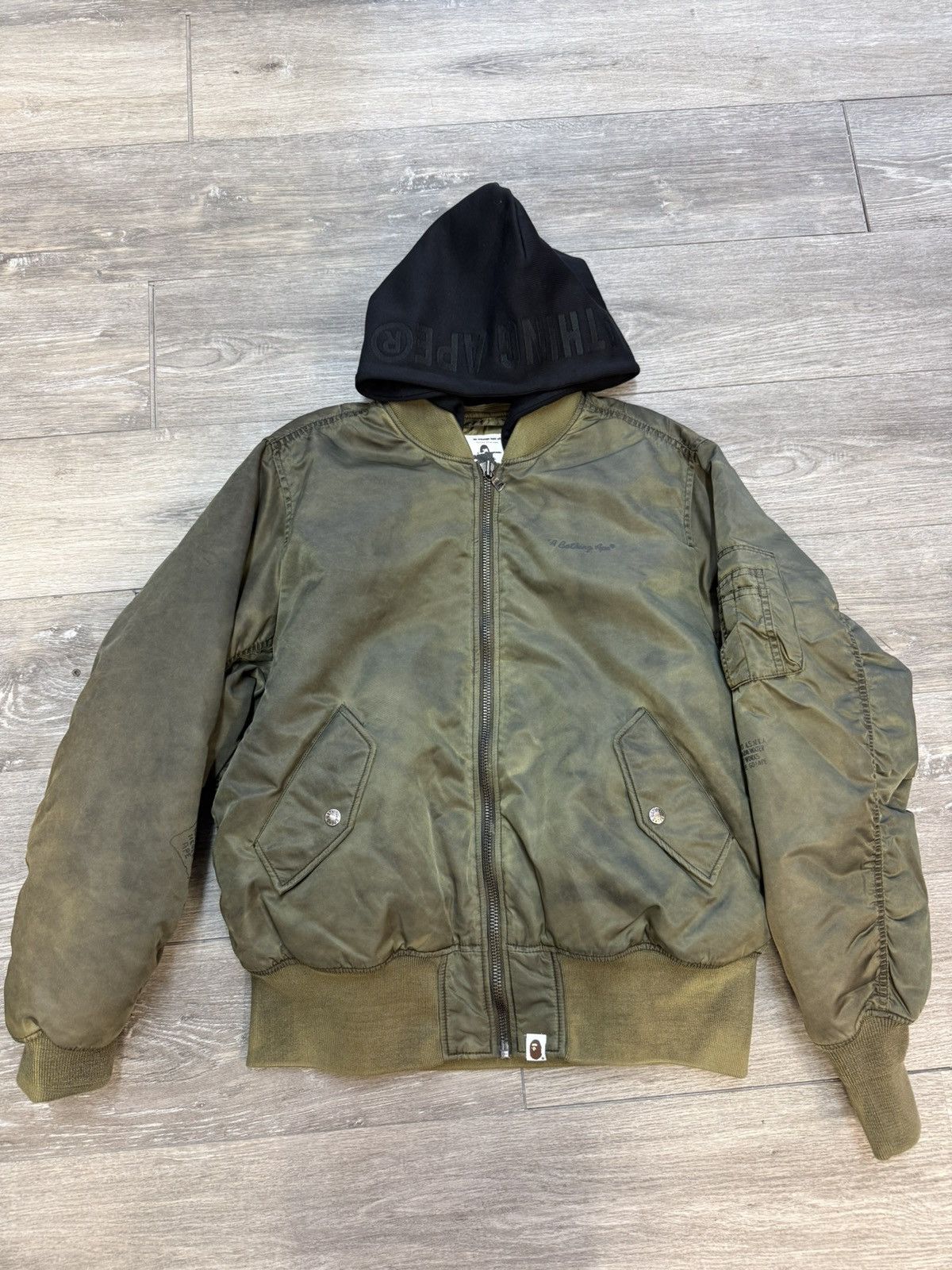 Bape BAPE Flight Jacket with Hoodie Size US L / EU 52-54 / 3 - 1 Thumbnail