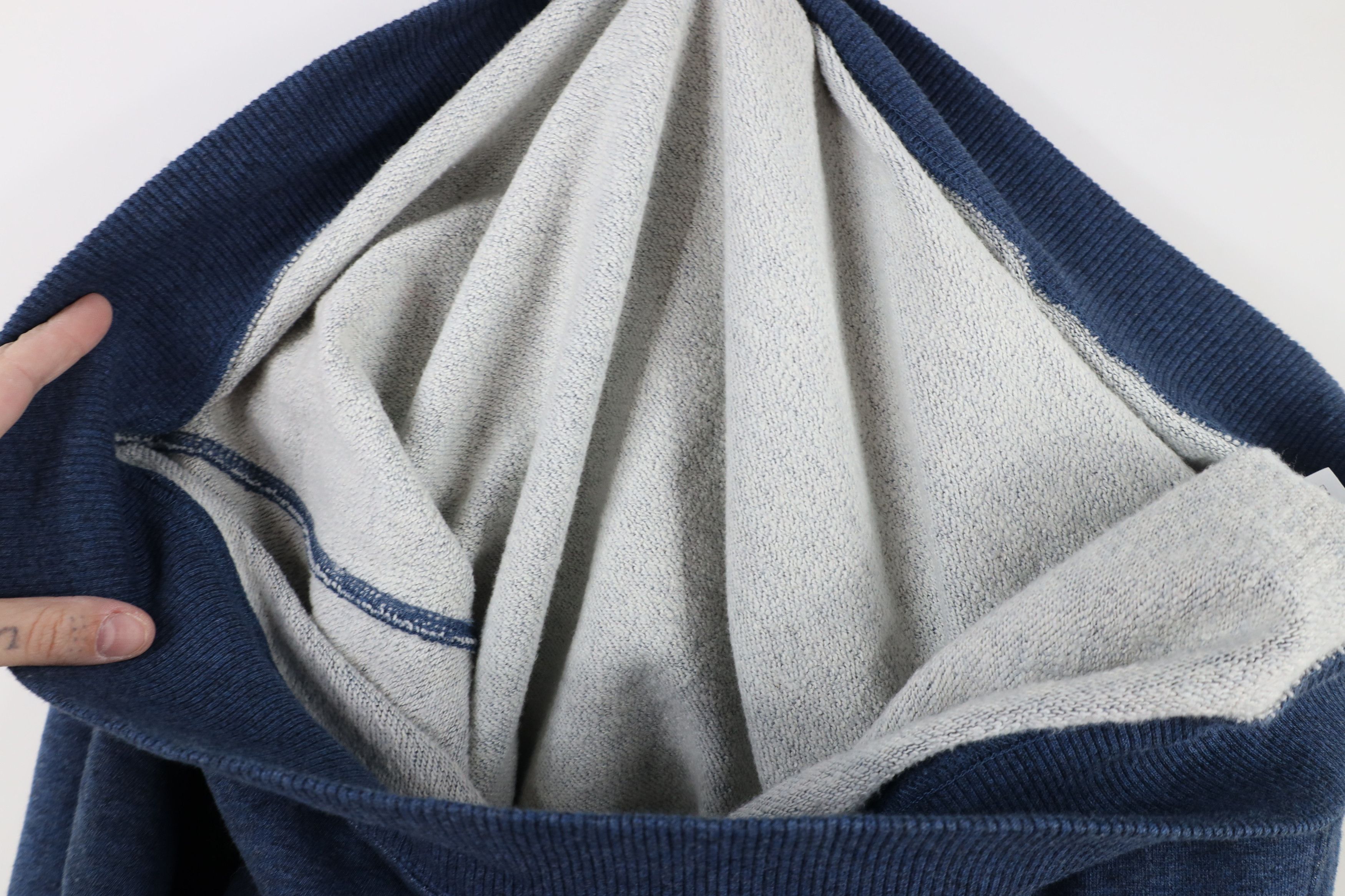 J.Crew × Vintage J Crew Terry Vintage Fleece Crewneck Sweatshirt Heather Blue Size US XL / EU 56 / 4 - 9 Thumbnail