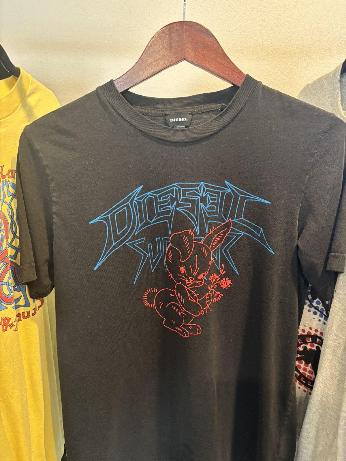 Diesel DIESEL Y2K Graphic Tee Shirt 🐰🖍️ Size US S / EU 44-46 / 1 - 2 Thumbnail