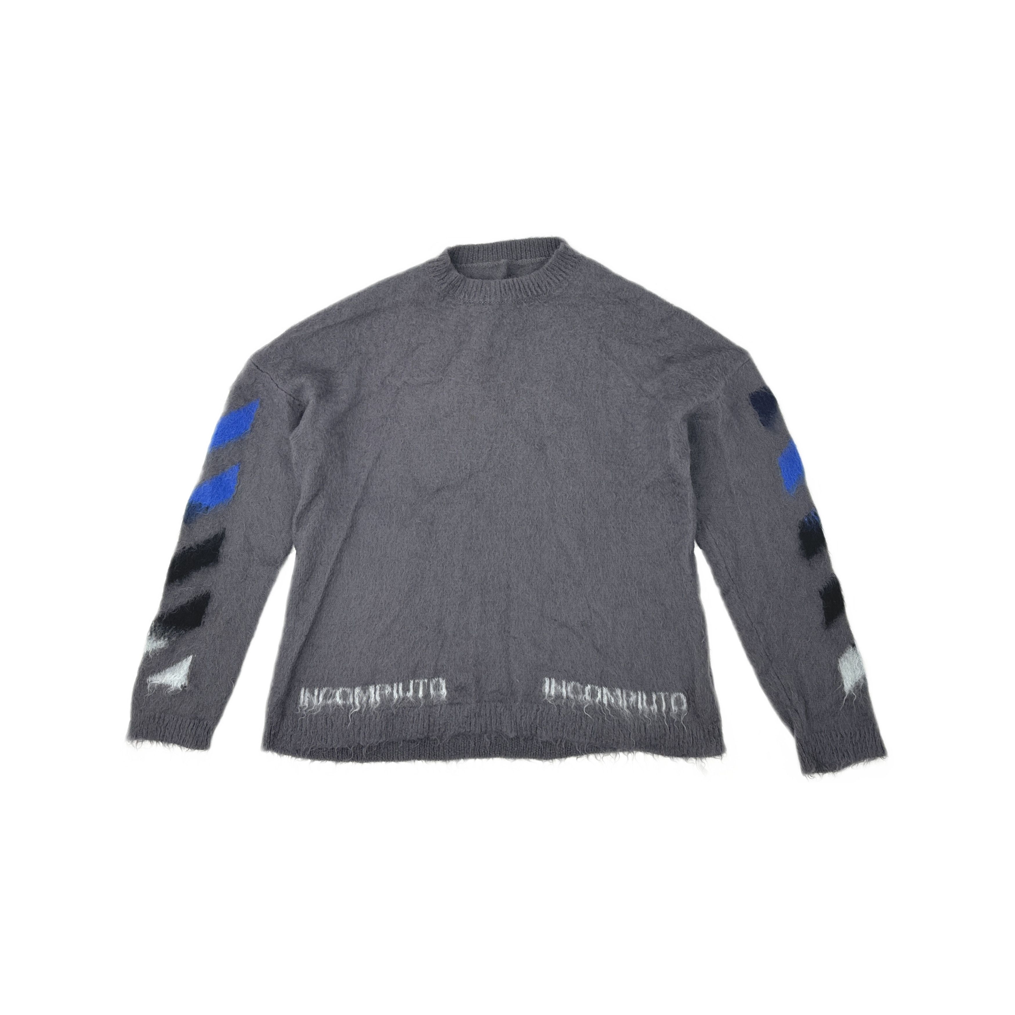 Off-White Off-White Arrows Mohair Sweater Gray Size XL Size US XL / EU 56 / 4 - 1 Thumbnail