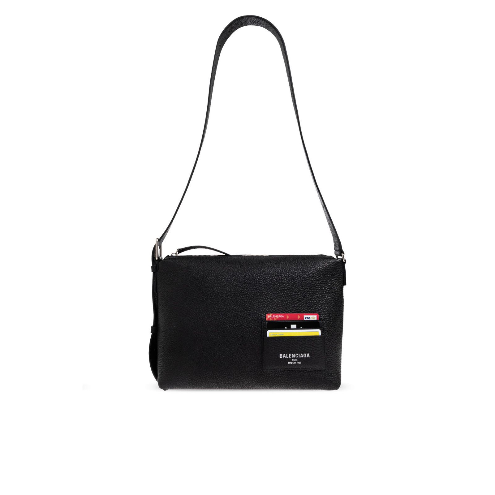 BALENCIAGA Credit Small Black Shoulder Bag New & Authentic