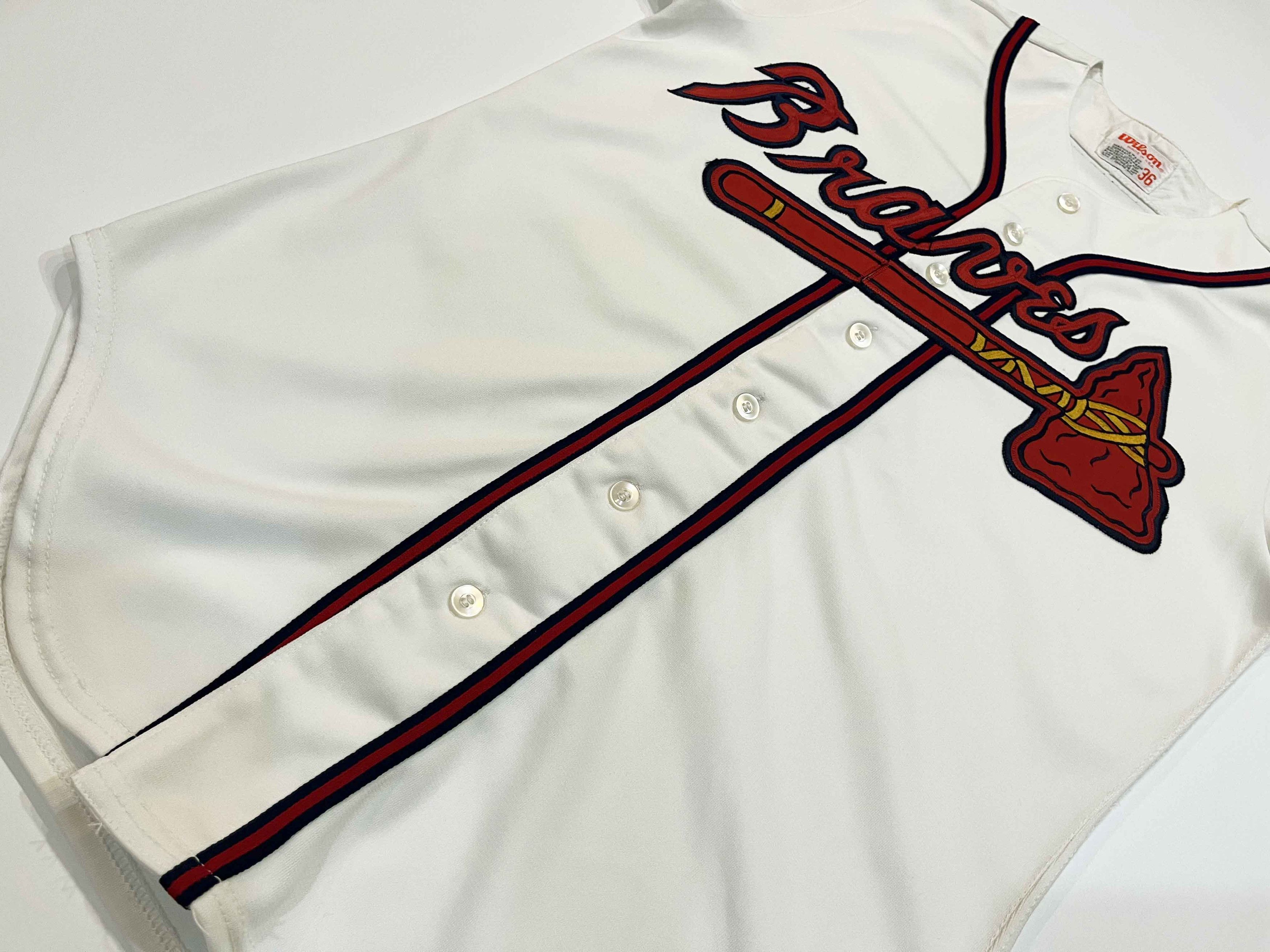 Wilson Vintage Wilson MLB Atlanta Braves #3 Baseball Jersey Size US M / EU 48-50 / 2 - 7 Thumbnail