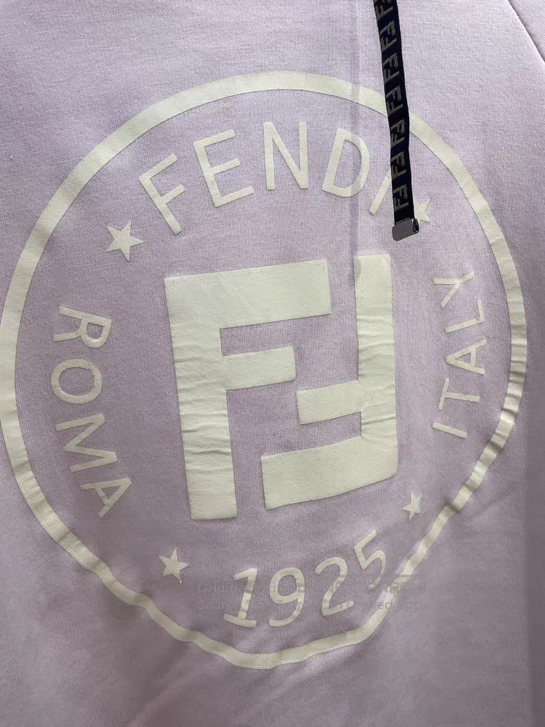 Fendi Fendi Pink Hooded Drawstring Sweatshirt Size S / US 4 / IT 40 - 3 Thumbnail
