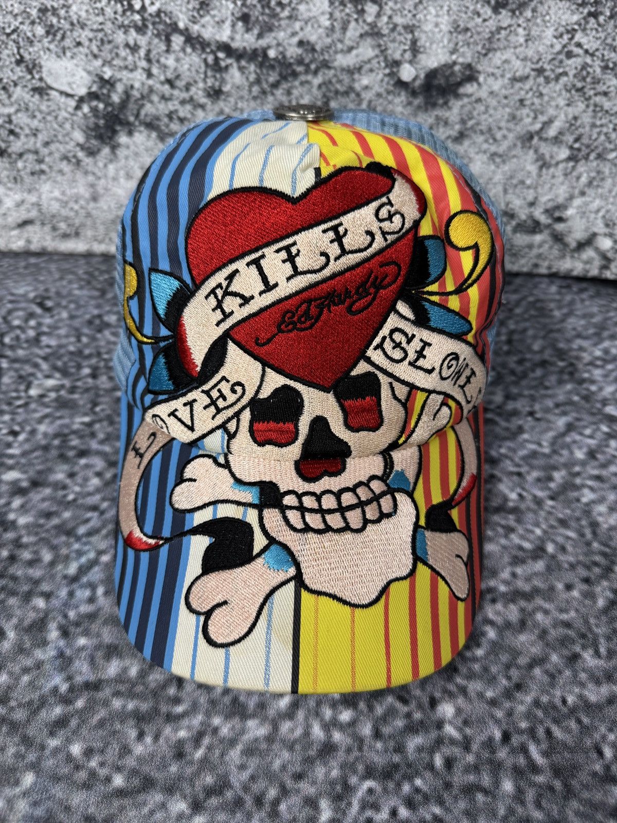 Ed Hardy Ed Hardy Baseball Cap Vintage Tattoo Wear Kills Love Slowly Size ONE SIZE - 3 Thumbnail
