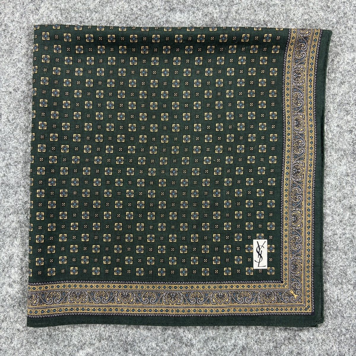 Vintage × Yves Saint Laurent Handkerchief # E041 # Bandana # Neckerchief Size ONE SIZE - 1 Thumbnail