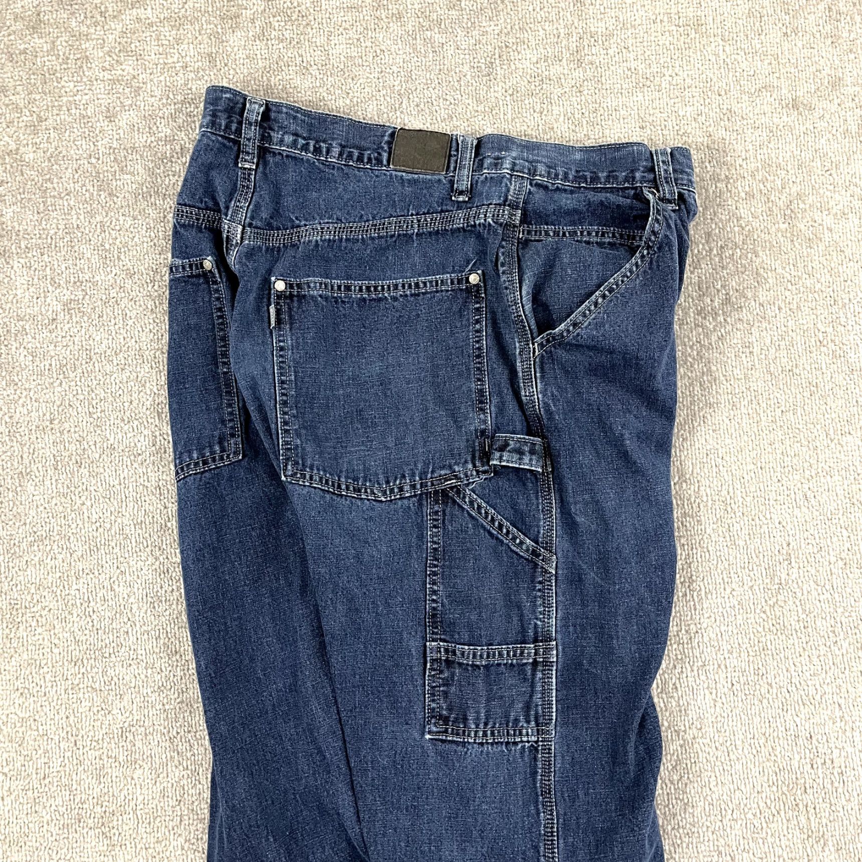 Levi's VINTAGE Levi's SilverTab Wide Leg Jeans Mens 34x32 Blue Denim Retro Y2K Size US 33 - 2 Thumbnail