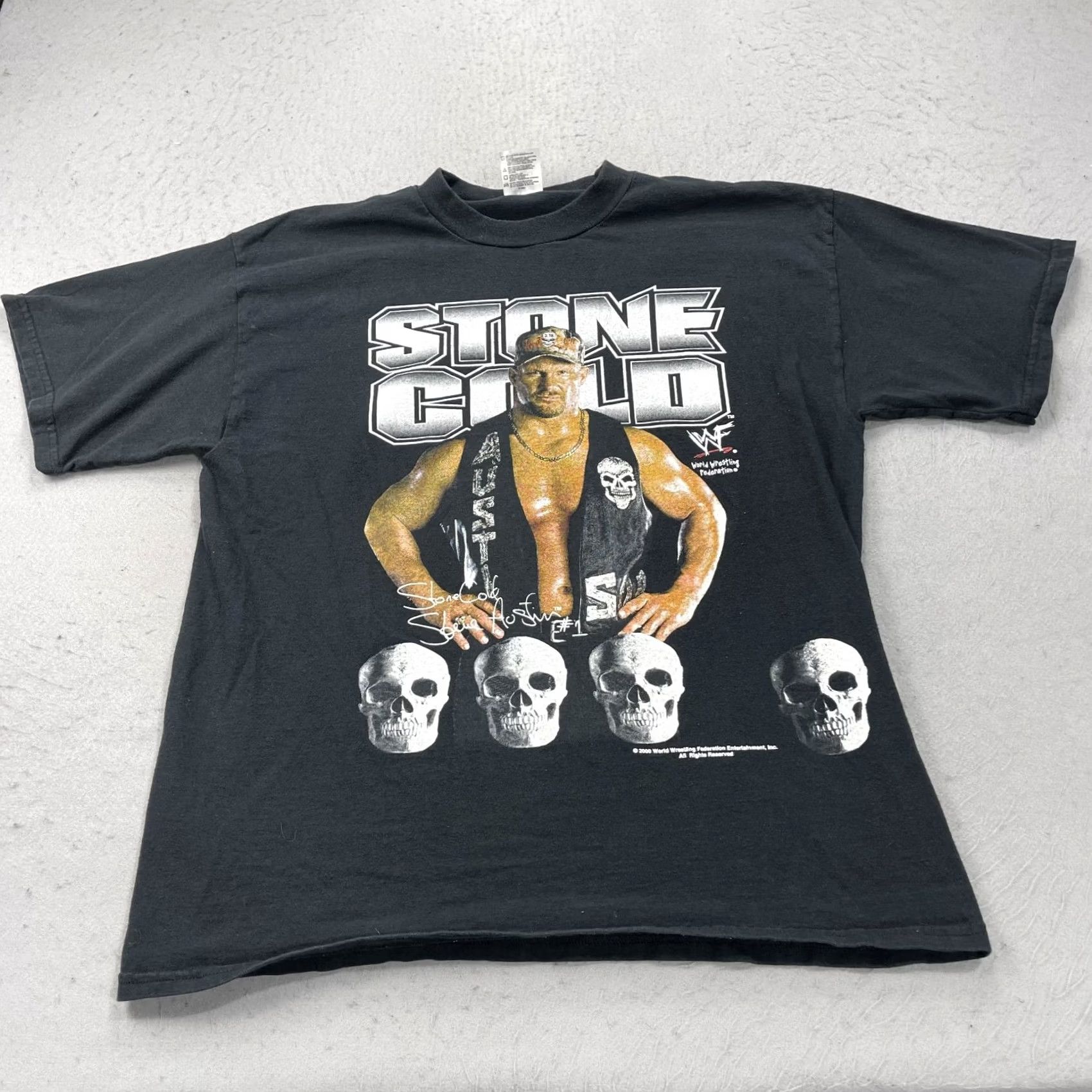 Vintage VINTAGE TNT Stone Cold Steve Austin Shirts Mens XL Wrestling WWE WWF Skull 3:16 2000 Shirt XS XL? Size US XL / EU 56 / 4 - 2 Thumbnail