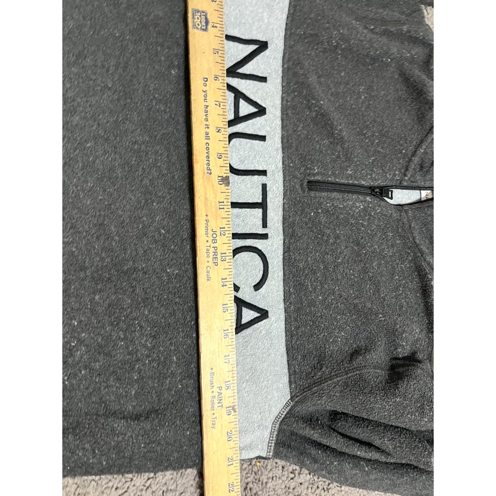 Nautica Nautica Sweater Shirt Men M Medium Gray 1/4 Zip Logo Pullover Mock Neck Knit Jumper Classic 90s/Adult Mens Size US M / EU 48-50 / 2 - 5 Thumbnail