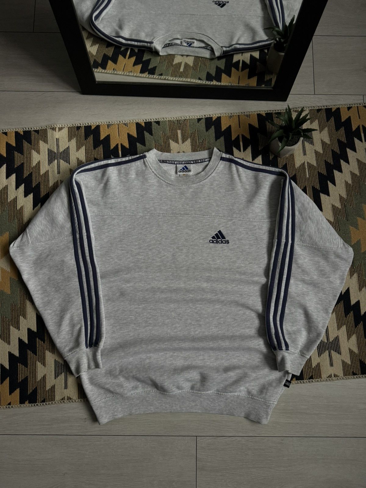 Adidas Vintage 90’s Adidas Oversized Sweatshirt Size US L / EU 52-54 / 3 - 1 Thumbnail