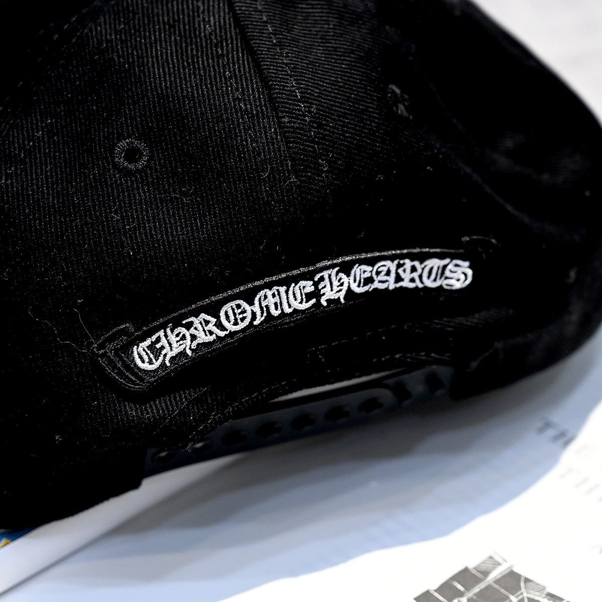 Chrome Hearts CHROME HEARTS HORSESHOE DENIM HAT BLACK Size ONE SIZE - 4 Thumbnail