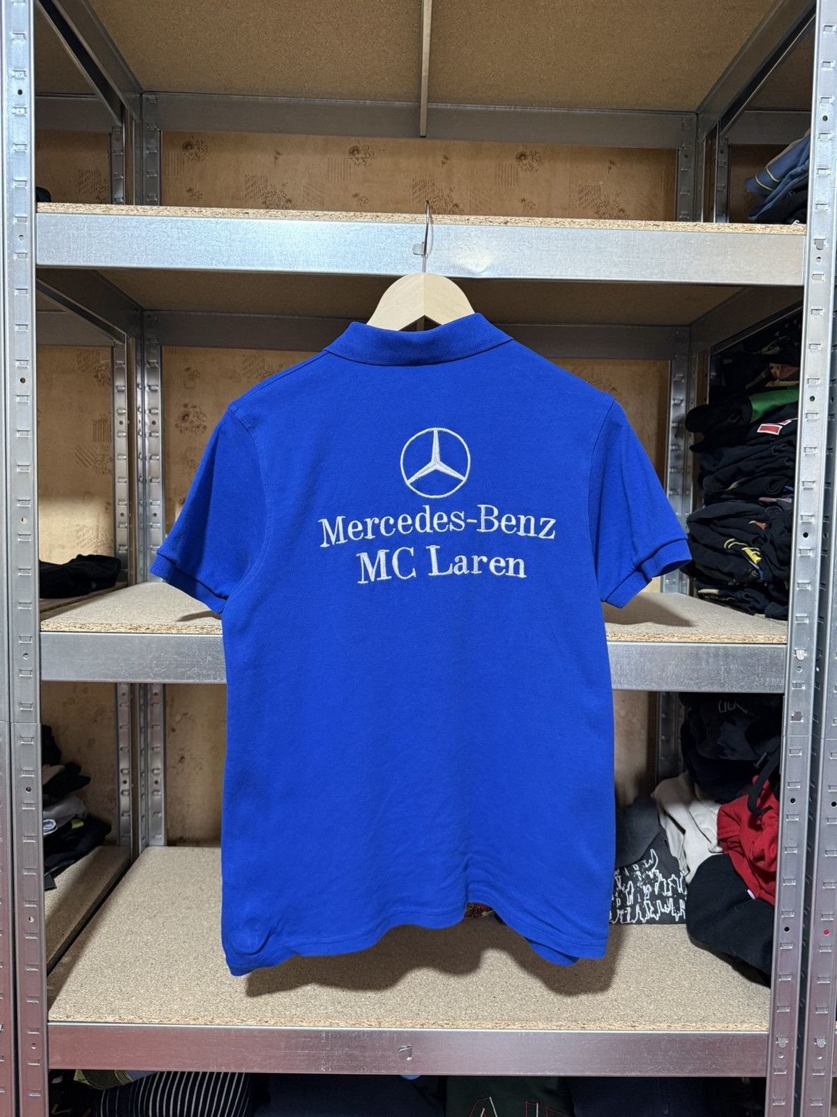 Formula 1 × Mercedes-Benz Vintage 90’s AMG Mercedes Benz Mc Laren Racing Polo T-Shirt Size US M / EU 48-50 / 2 - 2 Thumbnail