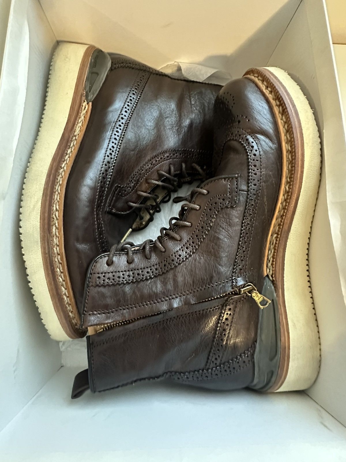 Visvim VISVIM Patrician Brogue Brown Leather Boots Size 9 US Size US 9 / EU 42 - 7 Thumbnail
