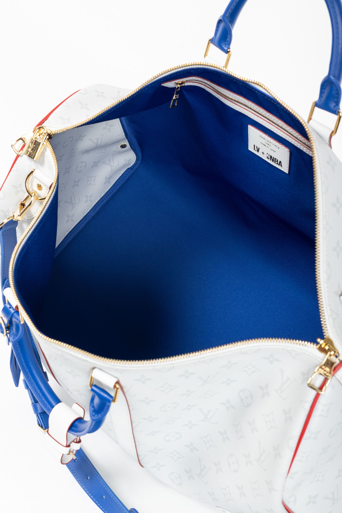 Louis Vuitton × NBA Louis Vuitton Keepall 55 Bandouliere Basketball Monogram Bag Size ONE SIZE - 15 Thumbnail
