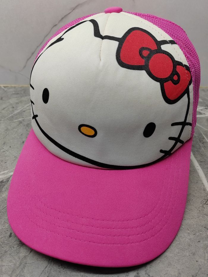 Fubu Vintage Hello Kitty x Fubu Trucker Cap Hat Size ONE SIZE - 1 Thumbnail