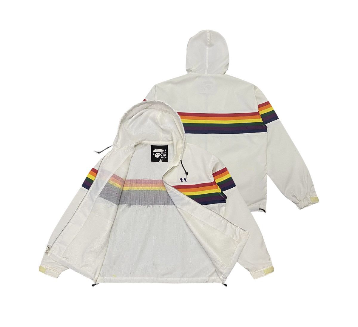 Rainbow bape jacket sale