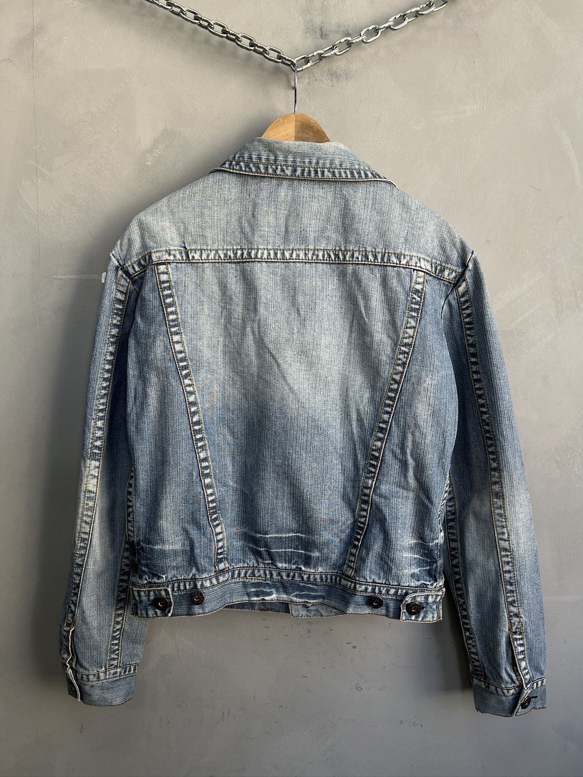 Diesel Vintage denim distressed cropped trucker jacket diesel y2k Size US M / EU 48-50 / 2 - 7 Thumbnail
