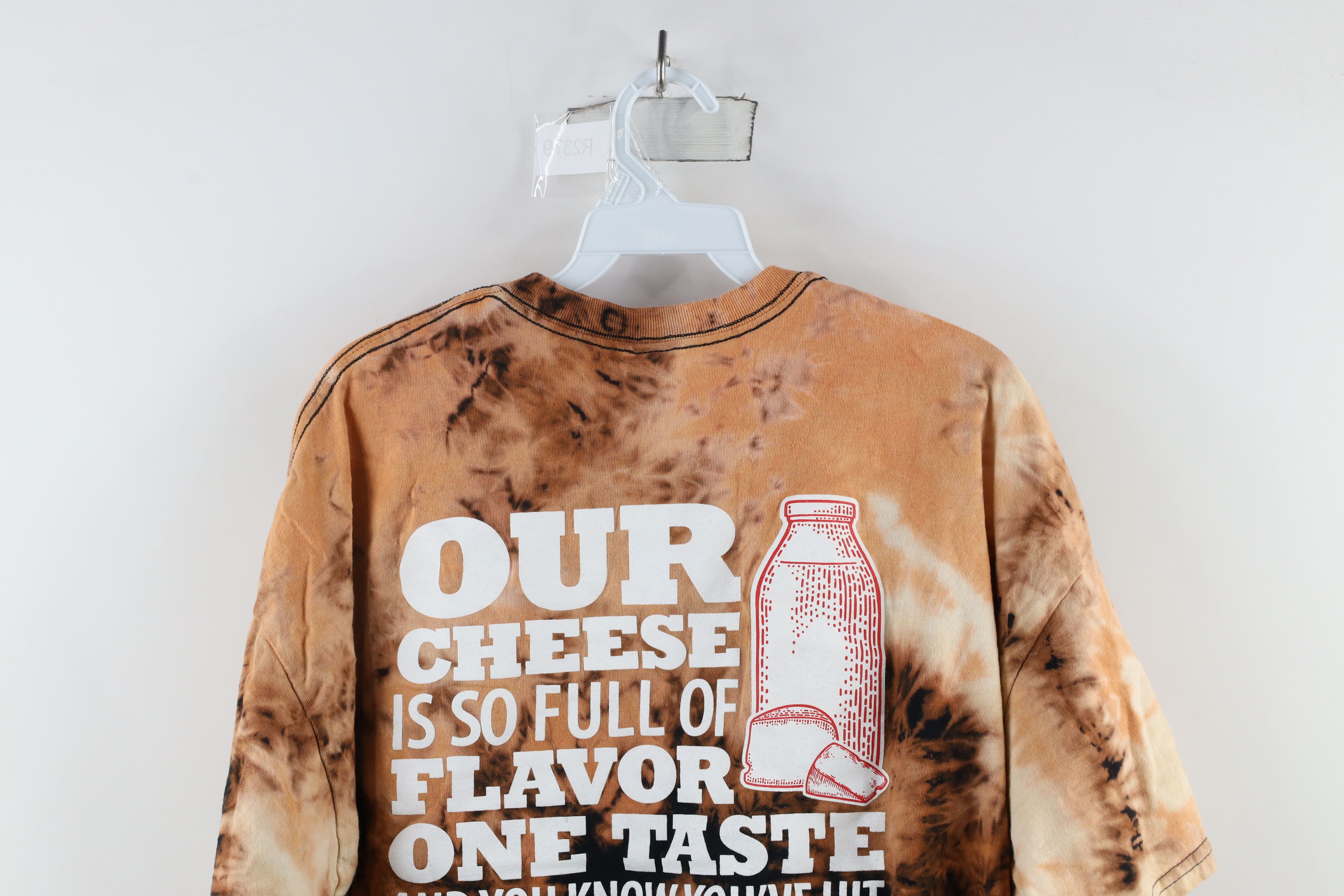 Vintage Vintage Streetwear Jets Pizza Acid Wash Short Sleeve T-Shirt Size US XXL / EU 58 / 5 - 8 Thumbnail