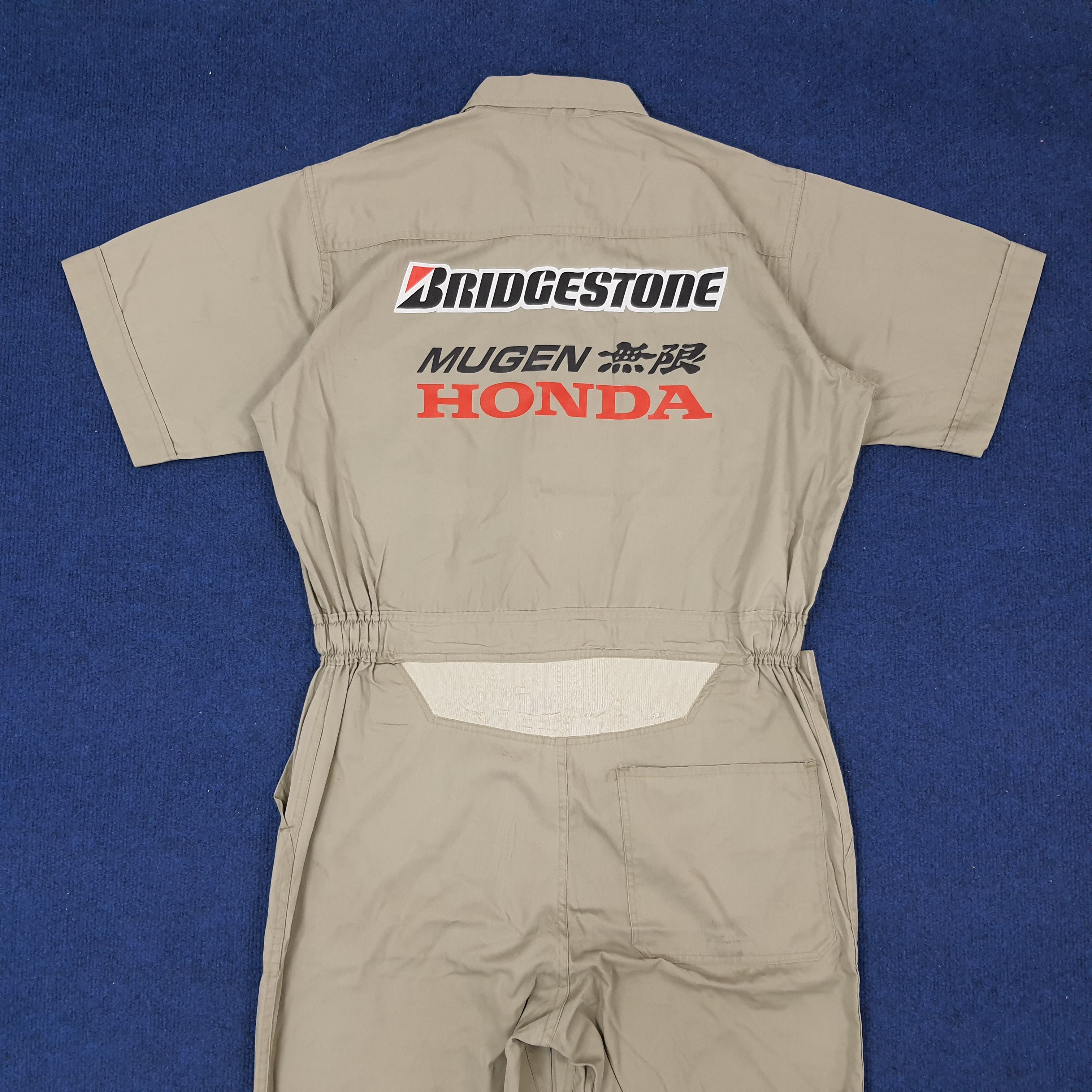 Japanese Brand × Vintage Vintage Bridgestone x Honda Mugen Workwear Coverall C221N6 Size US M / EU 48-50 / 2 - 2 Thumbnail