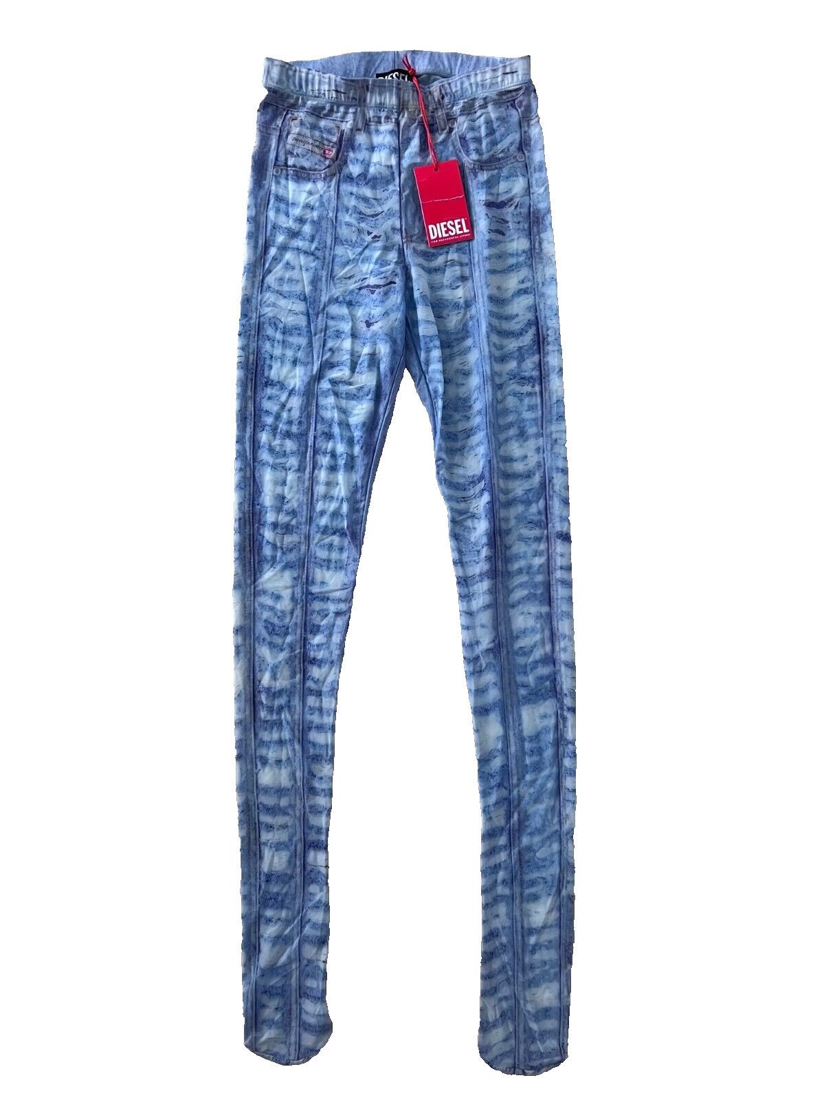 Diesel Diesel P-Koll Denim Look Tights Blue ( S ) Size ONE SIZE - 2 Thumbnail