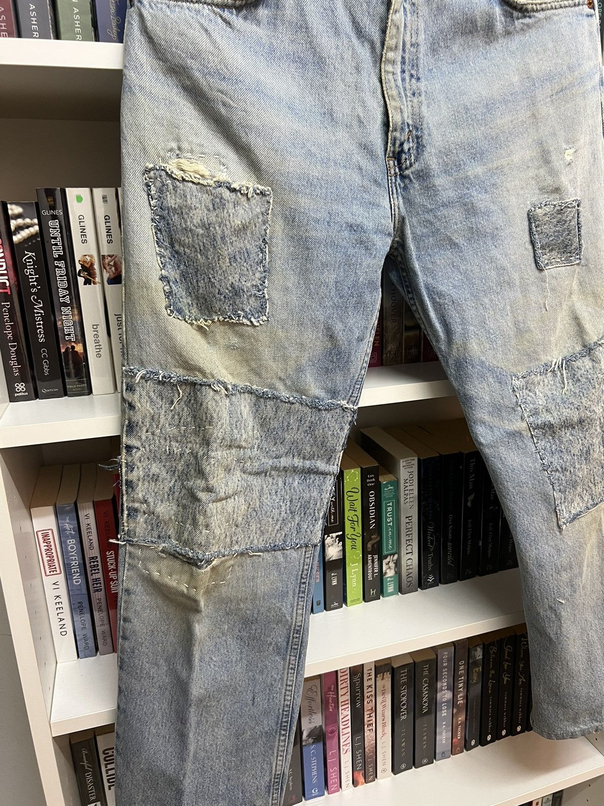 Levi's Levis Orange Tab Distressed Denim Size US 33 - 3 Thumbnail
