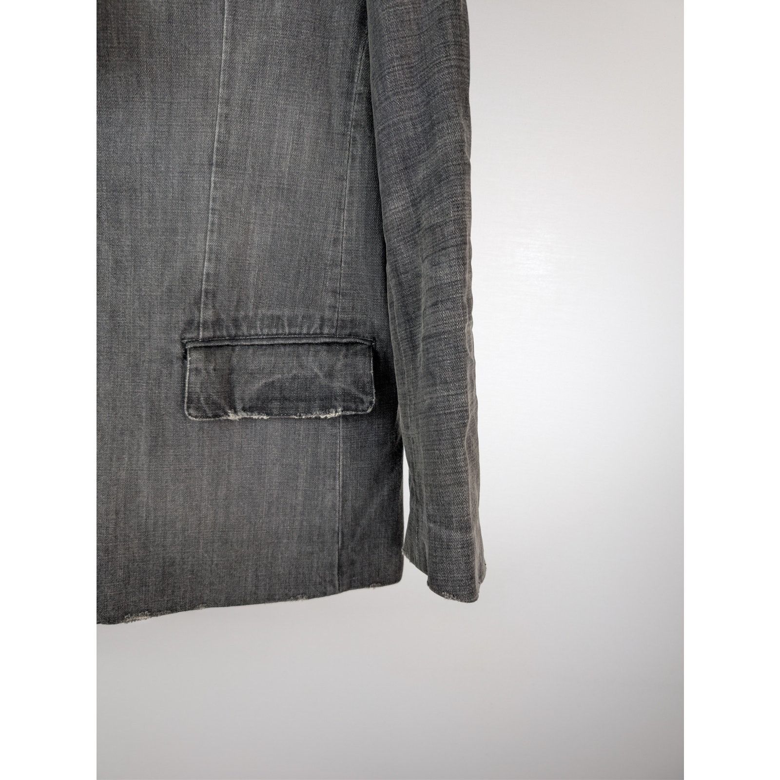 Balenciaga o1rshd1 Japanese Ring Black Denim Washed Jacket Wash Black Size US S / EU 44-46 / 1 - 5 Thumbnail