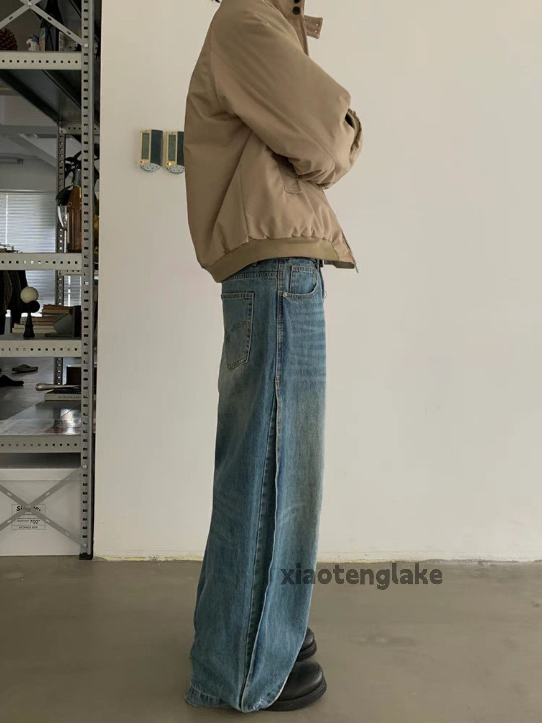 Jean × Vintage washed faded cleanfit skate hiphop yuppie loose baggy jeans Size US 26 / EU 42 - 5 Thumbnail