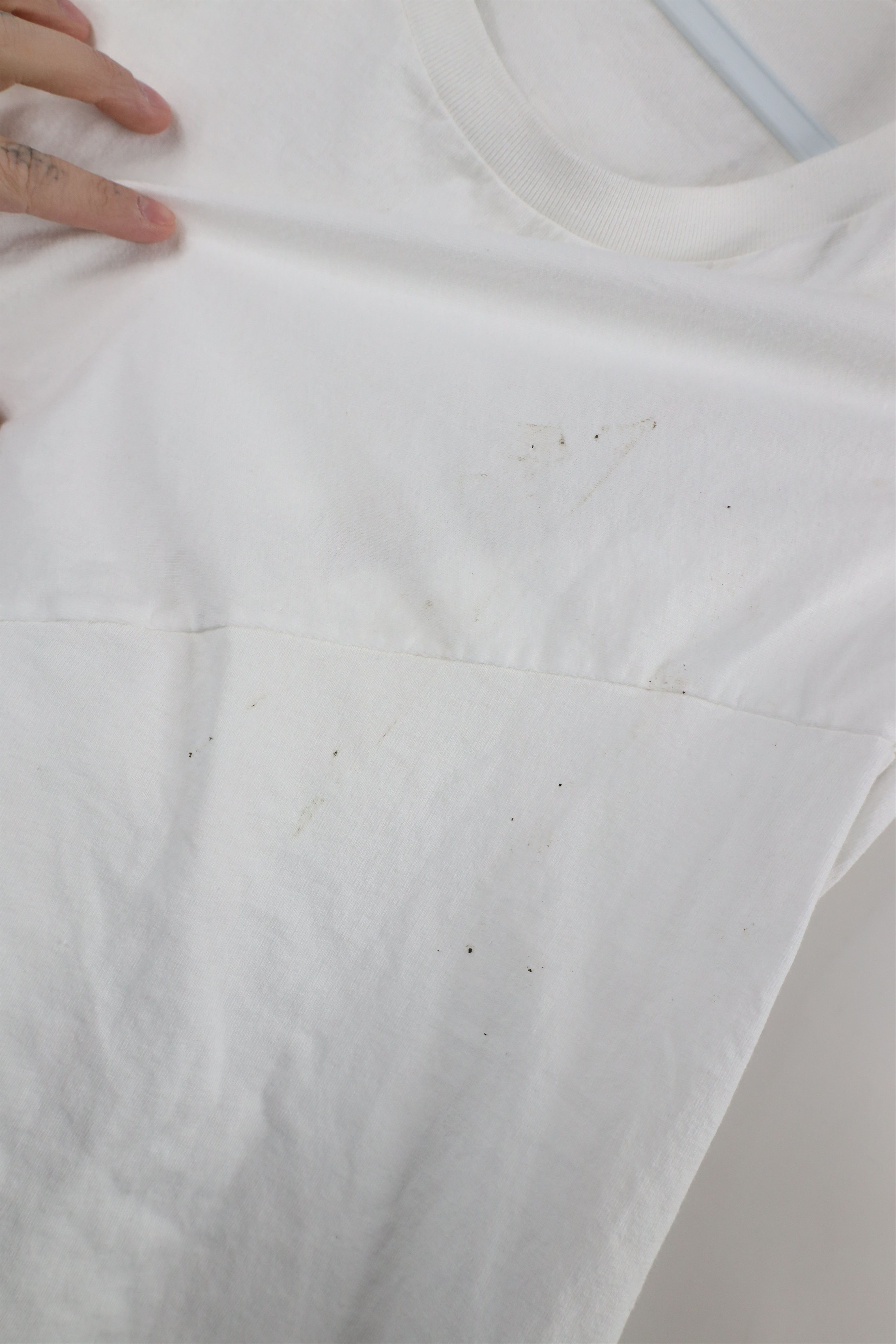 Vintage Vintage 90s Streetwear Cotton Long Sleeve T-Shirt White Size US XXL / EU 58 / 5 - 4 Thumbnail