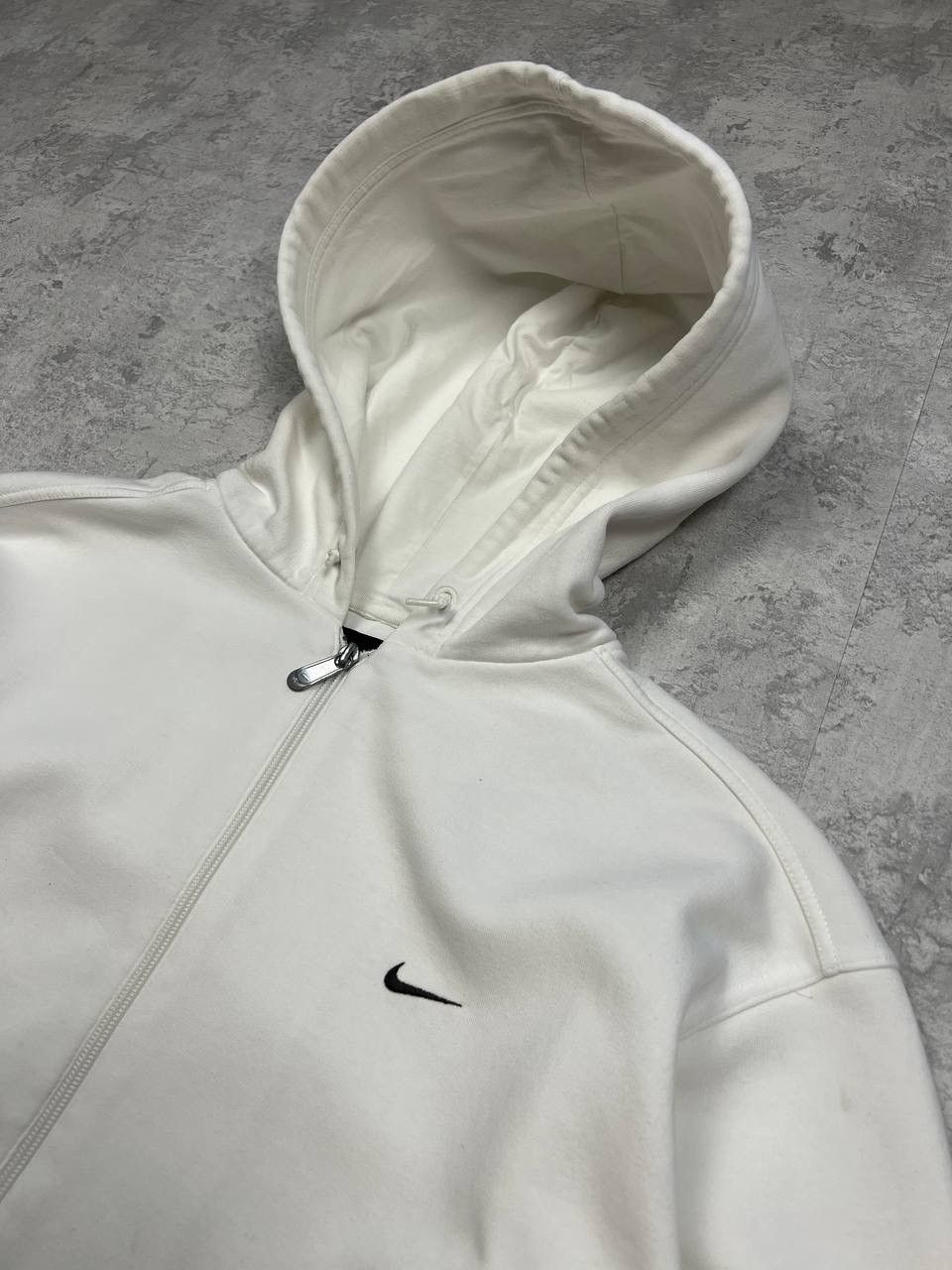 Nike Vintage Nike White Zip Hoodie Size US L / EU 52-54 / 3 - 5 Thumbnail