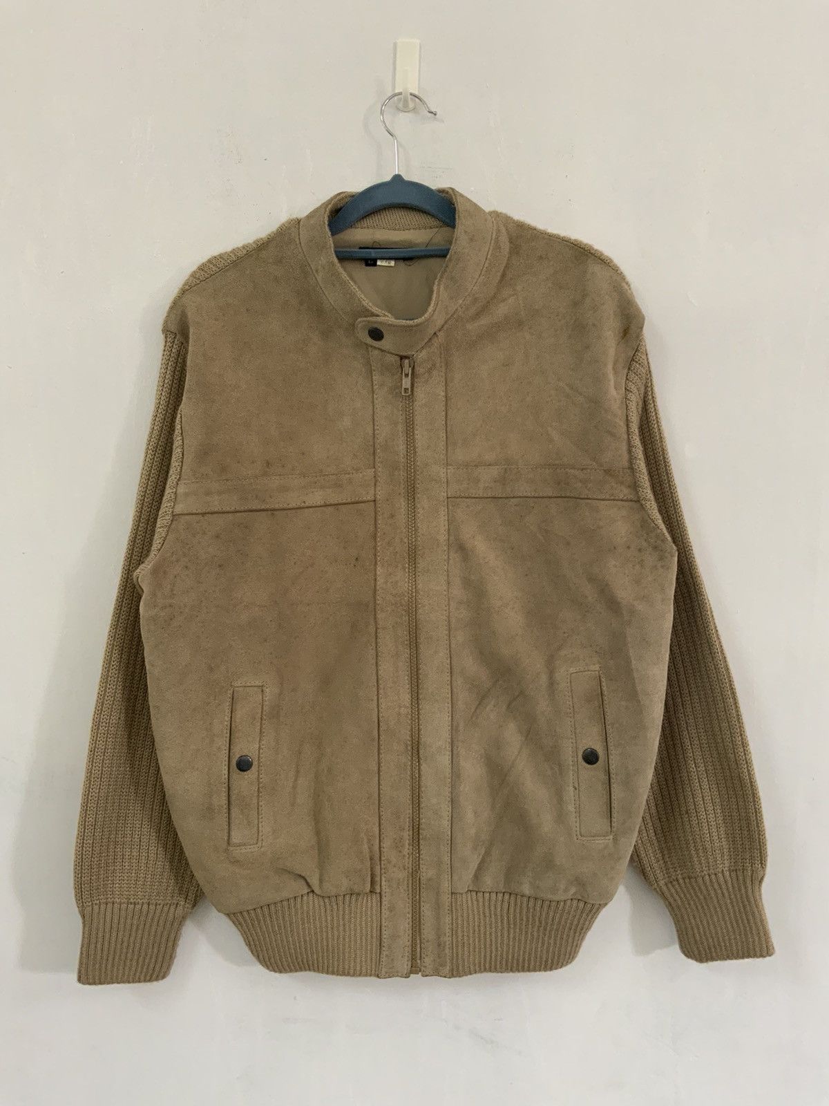 Japanese Brand Vintage Takashimaya Suade Leather Jacket Size US L / EU 52-54 / 3 - 1 Thumbnail