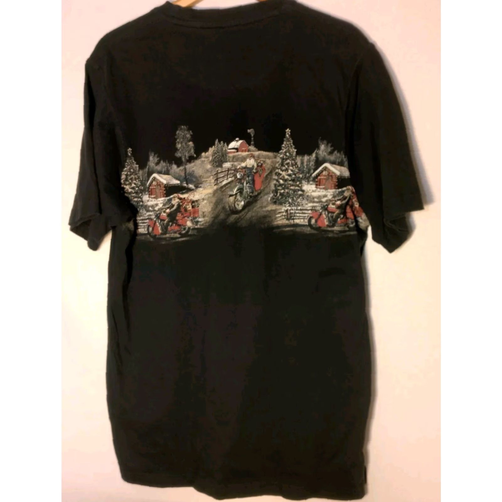 Vintage VINTAGE Clearwater Outfitters Shirt Medium Black Santa Biker Christmas Moto T-Shirt Mens Size US M / EU 48-50 / 2 - 3 Thumbnail