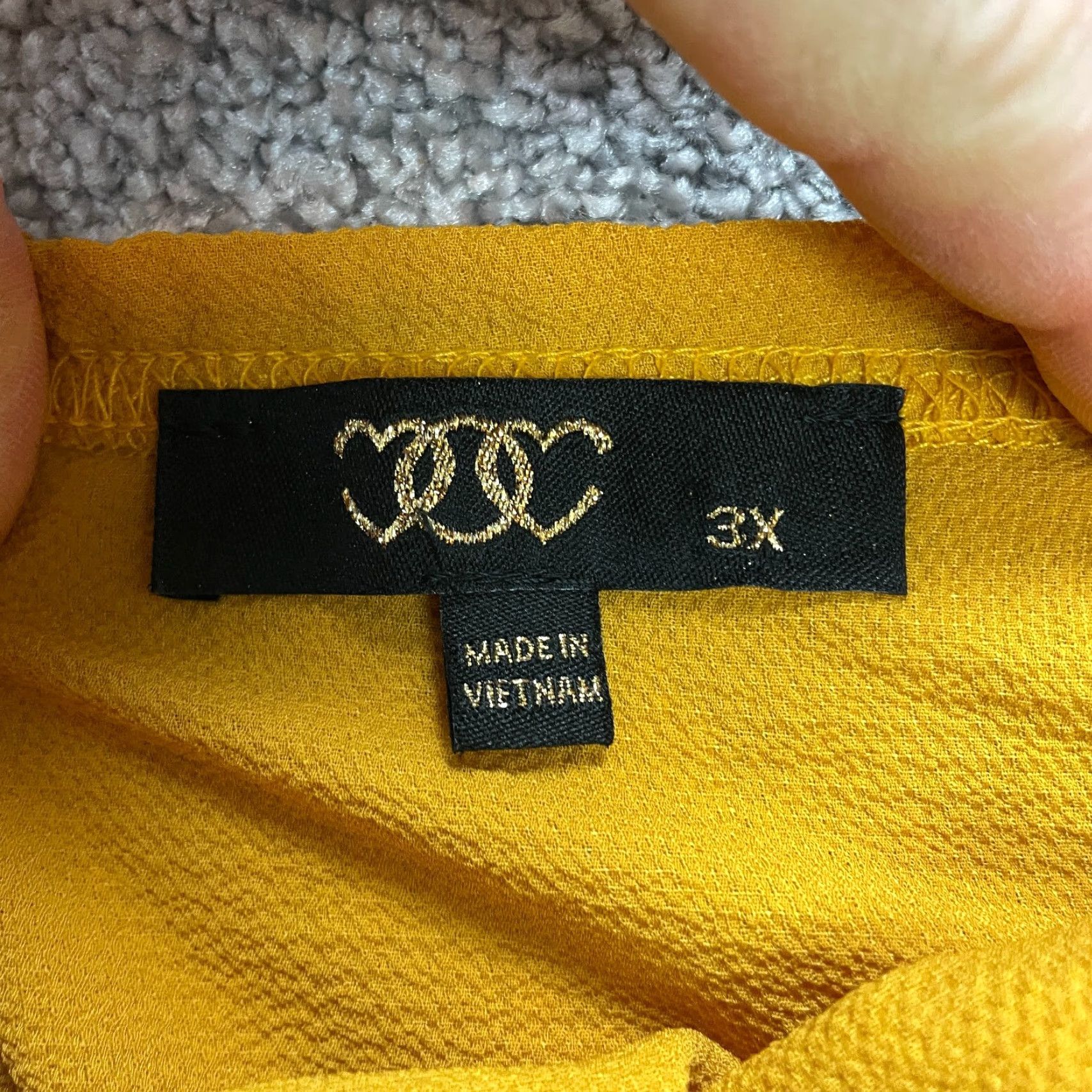Vintage Unbranded Blouse Peasant Top Womens 3X Yellow Short Sleeve Stretch Off Shoulder Shirt Ladies 3X Yellow Off the Shoulder Blouse Size XXL / US 16-18 / IT 52-54 - 7 Thumbnail