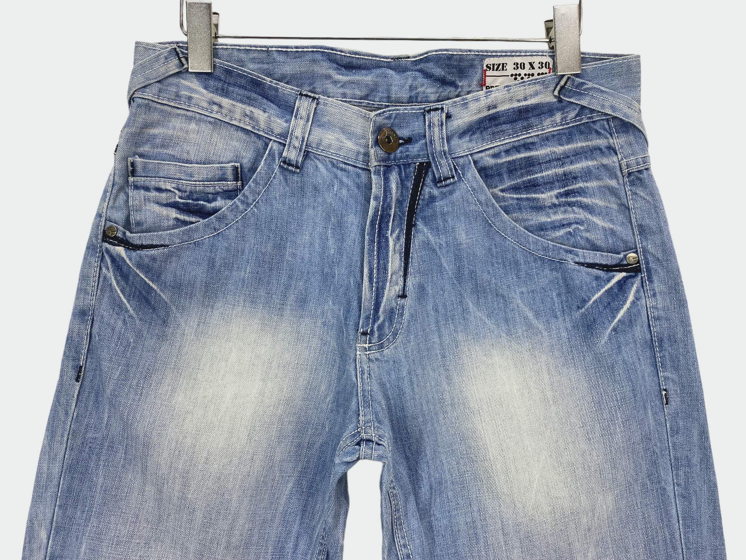 Japanese Brand Dodeca Jeans Light Wash Jeans Tapered Leg Jeans Size US 32 / EU 48 - 3 Thumbnail