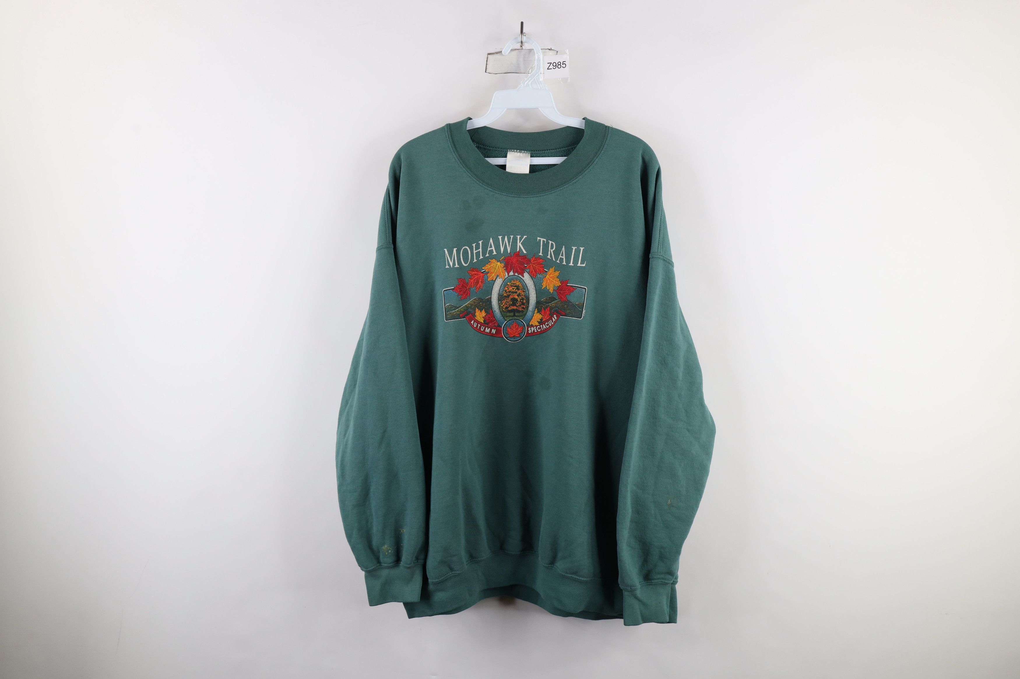 Vintage Vintage 90s Streetwear Trail Autumn Crewneck Sweatshirt Size US XL / EU 56 / 4 - 1 Thumbnail