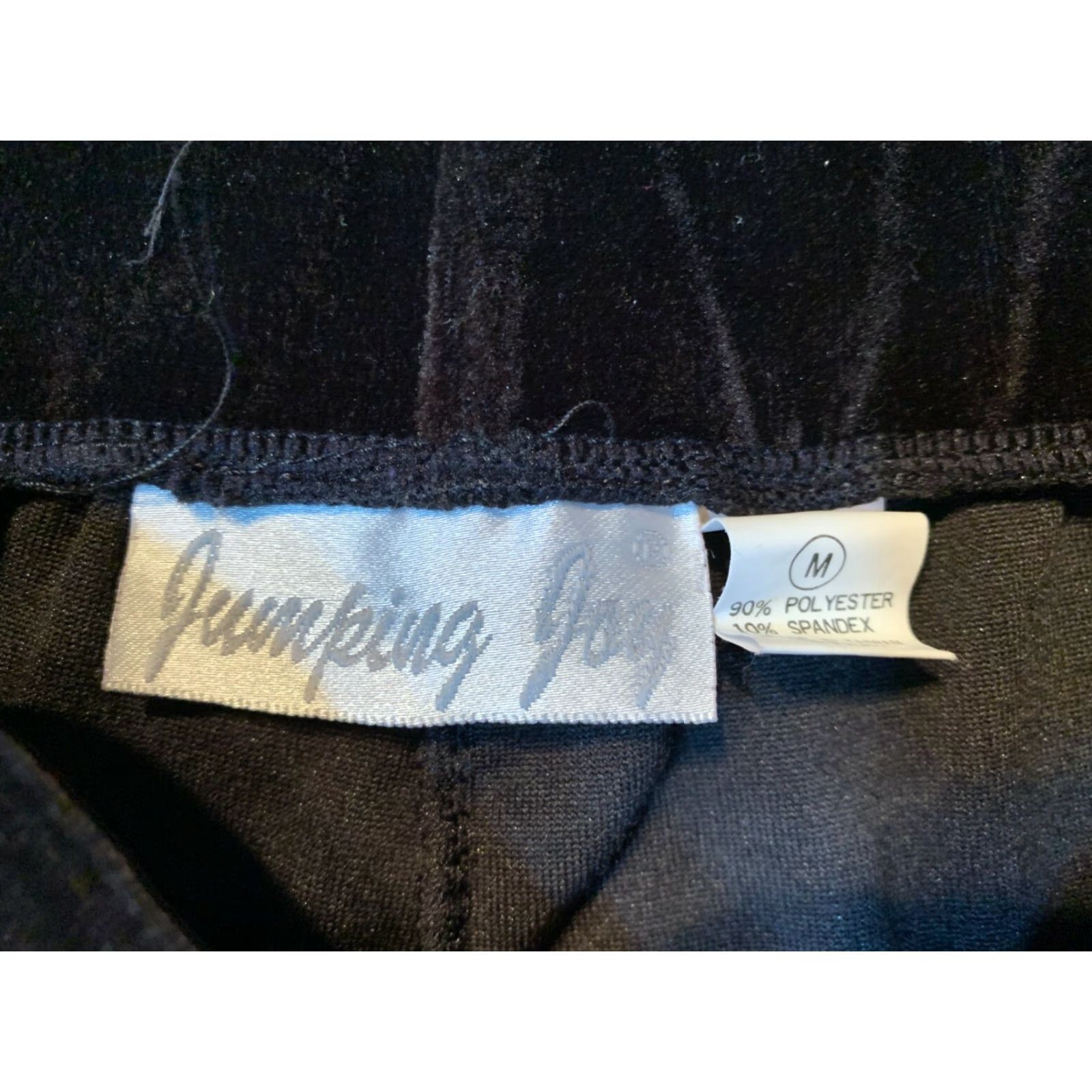 Vintage Jumping Joy Pants Womens M Black Stretch Jogger Satin Activewear Regular Size M Women Jeans? Size 32" / US 10 / IT 46 - 4 Thumbnail