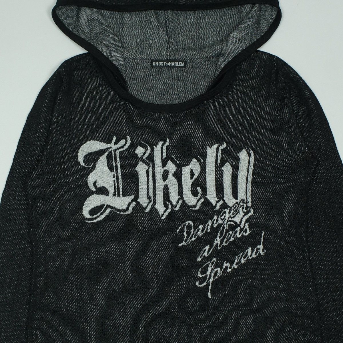Beauty Beast *NoTariff Ghost of Harlem Knit Hoodie Size ONE SIZE - 4 Thumbnail