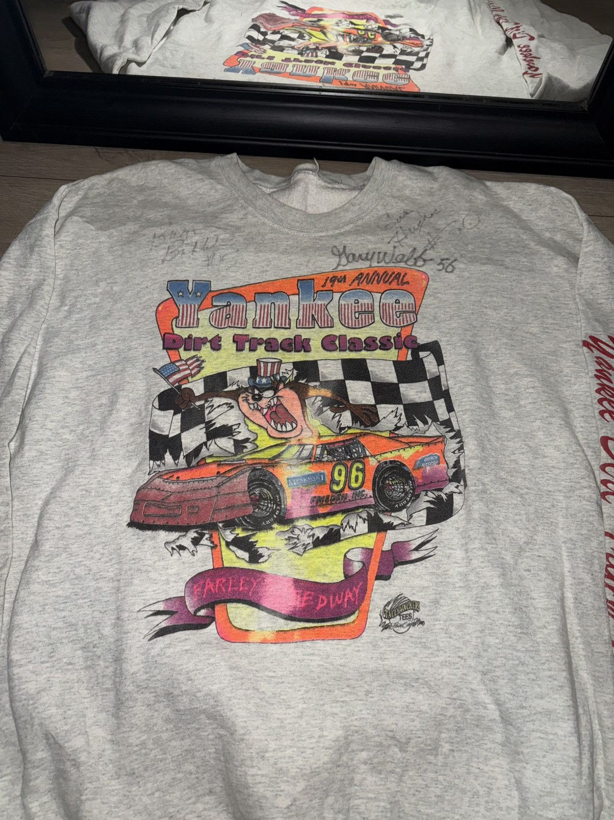NASCAR × Vintage Rare VintageSigned1990s Taz Yankee Dirt Track Classic NASCAR Size US XXL / EU 58 / 5 - 4 Thumbnail