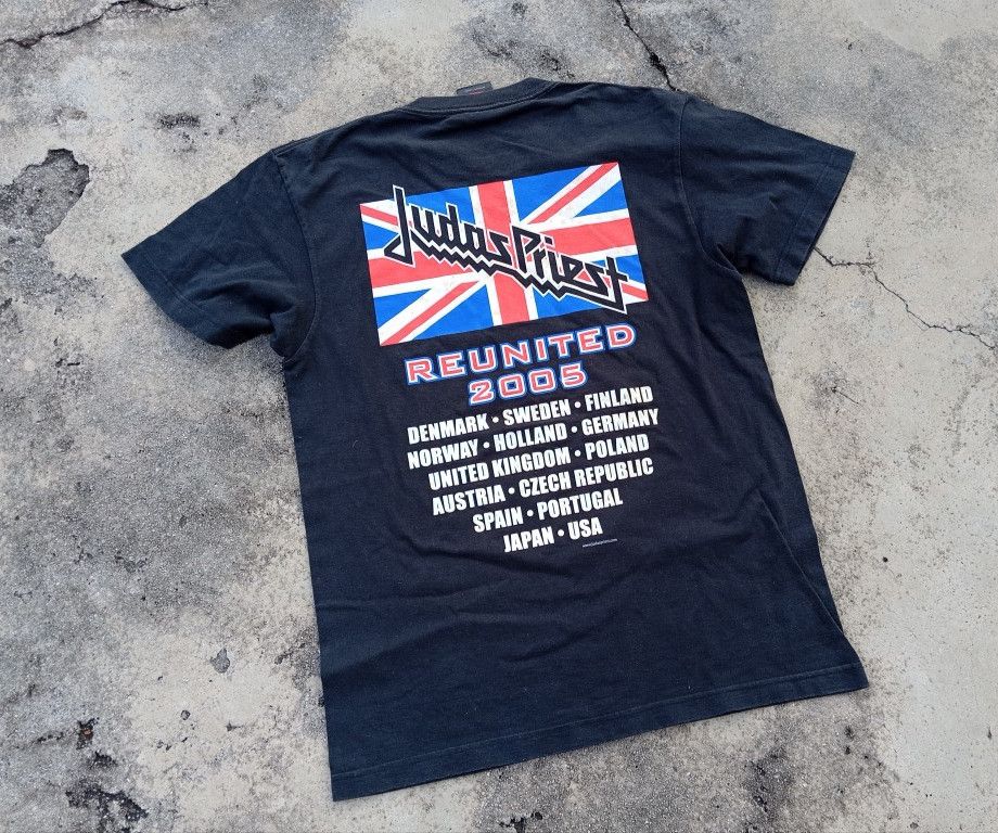 Other VTG y2K Judas Priest 🎸 💥 2005 Reunited Tour Tshirt 🌎 Size US M / EU 48-50 / 2 - 3 Thumbnail