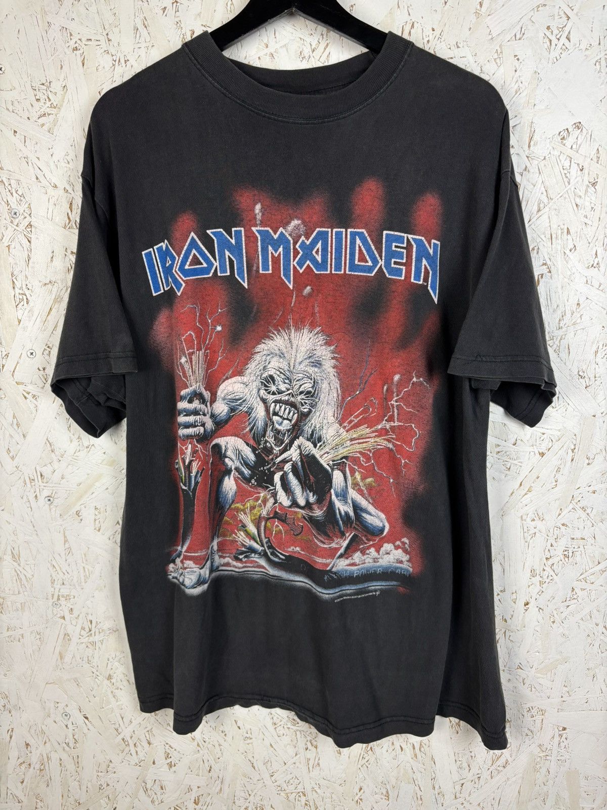Band Tees 90s Iron Maiden 1993 A Real Live One Faded T-Shirt XL Size US XL / EU 56 / 4 - 1 Thumbnail