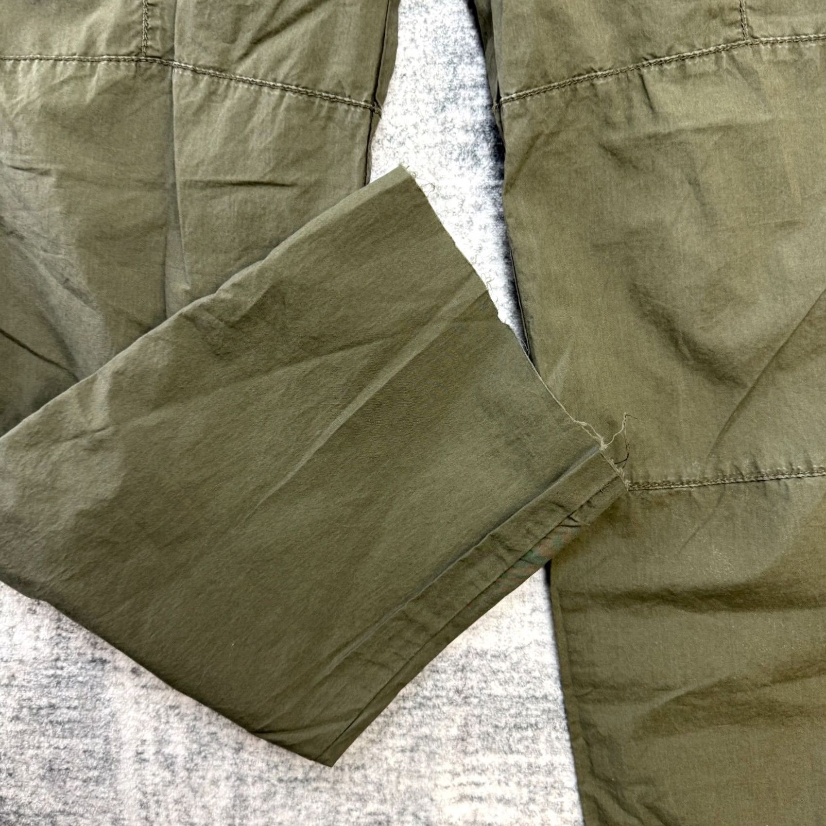 J.Crew J.CREW Pants Womens 4 Dark Olive City Drawstring Lightweight Fatigue Utility Y2K Chino Straight Pockets Flexible Regular Fall Spring Summer Womens Size 27" / US 4 / IT 40 - 6 Thumbnail