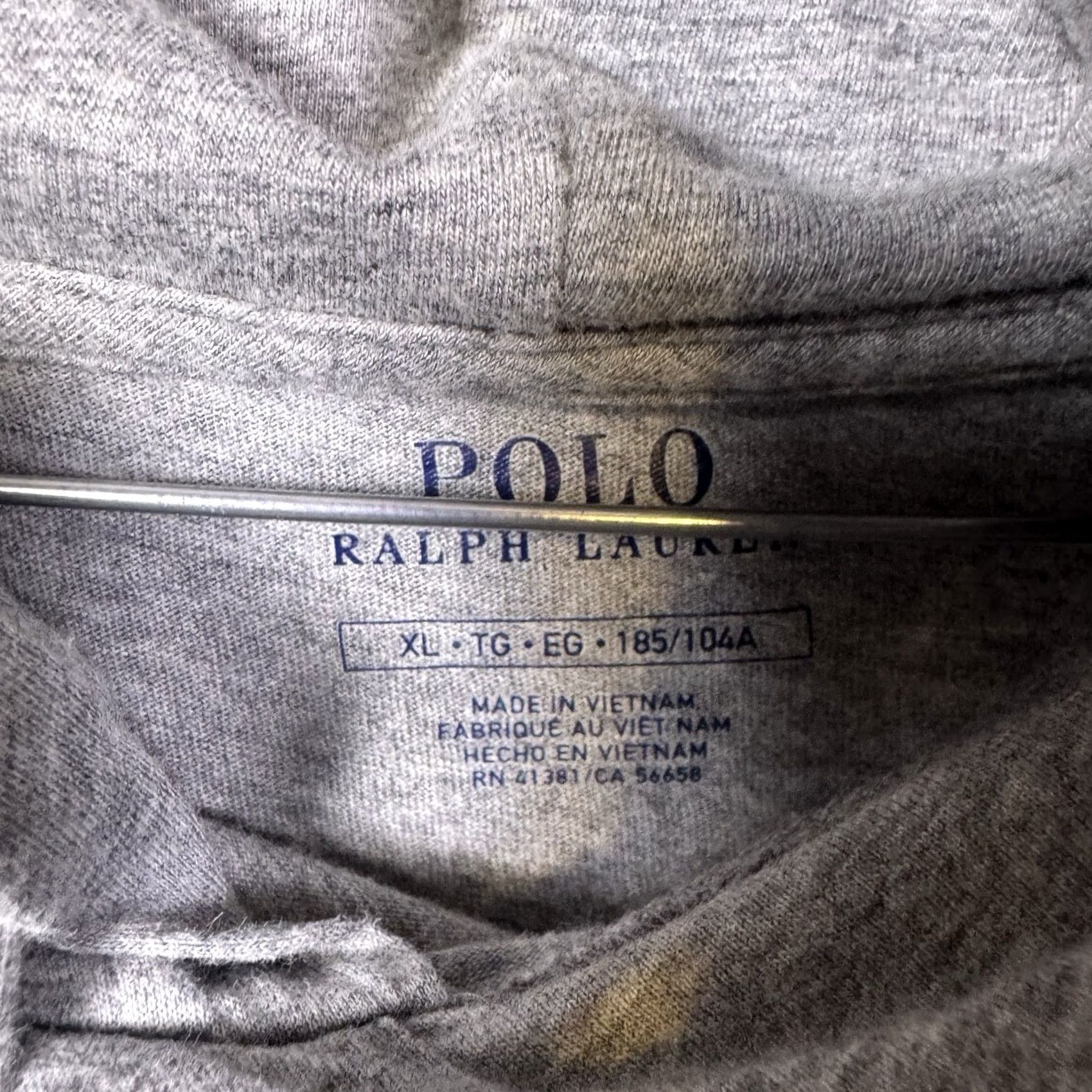 Polo Ralph Lauren Polo Ralph Lauren Hoodie Mens XL Pullover Sweatshirt Lightweight Heather Gray Size US XL / EU 56 / 4 - 6 Thumbnail