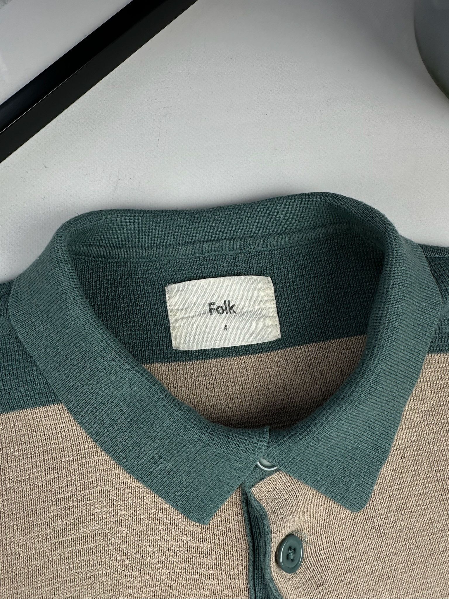 Folk $140 RRP New Folk Dk Teal Stone 3 BOTT. sweater size L Size US L / EU 52-54 / 3 - 3 Thumbnail