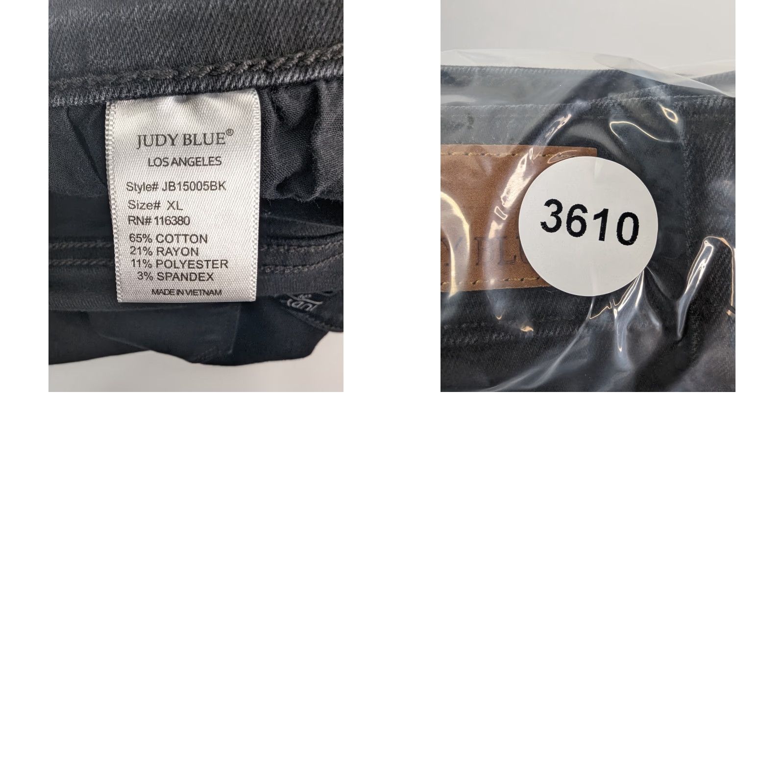 Vintage Judy Blue Black Denim Shorts JB15004BK Size 1XL Cuffed High Rise Size 40" / US 18 - 8 Thumbnail