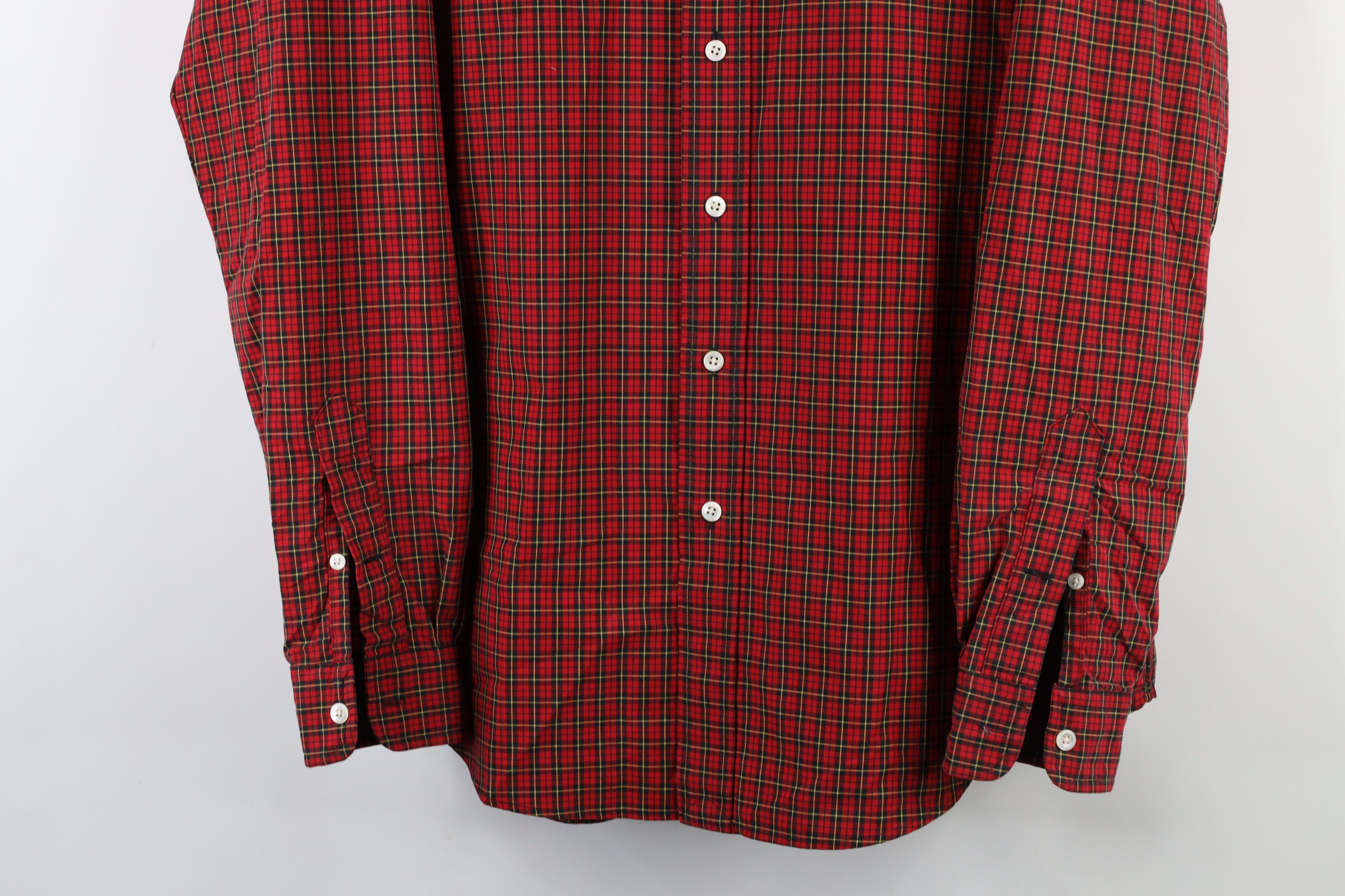 Ralph Lauren × Vintage Vintage 90s Ralph Lauren Collared Button Down Shirt Plaid Size US L / EU 52-54 / 3 - 3 Thumbnail