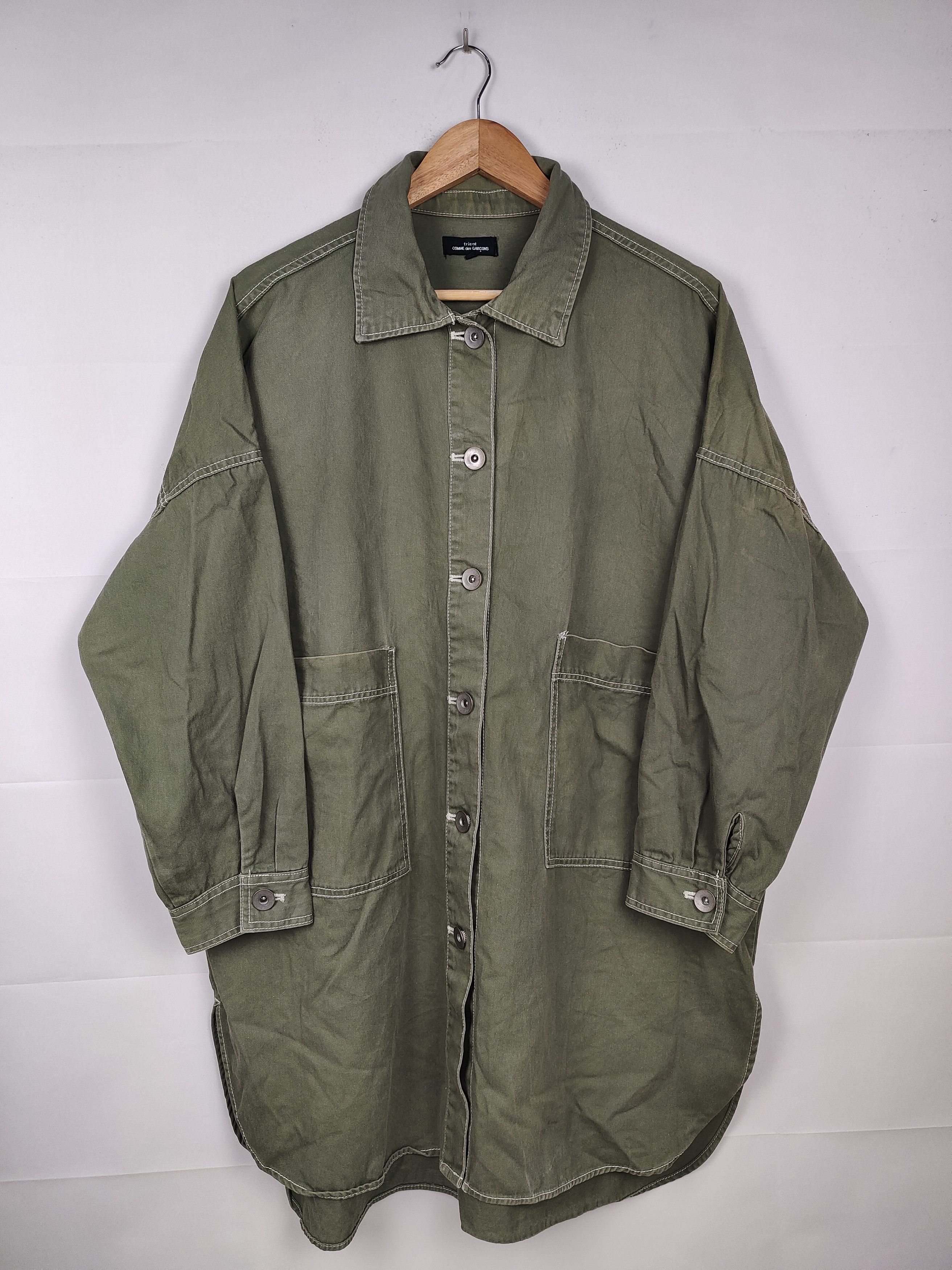 Comme des Garcons Tricot Comme des Garçons AD2011 Oversized Button Shirt Size US M / EU 48-50 / 2 - 1 Thumbnail