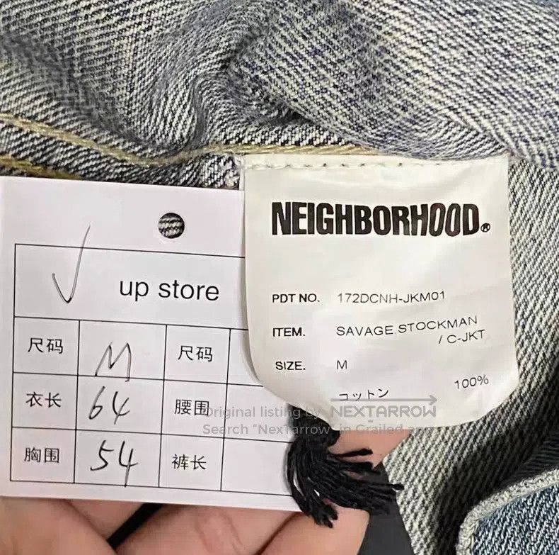 Neighborhood Neighborhood Oiled Water Washed Denim Jacket Size US M / EU 48-50 / 2 - 6 Thumbnail