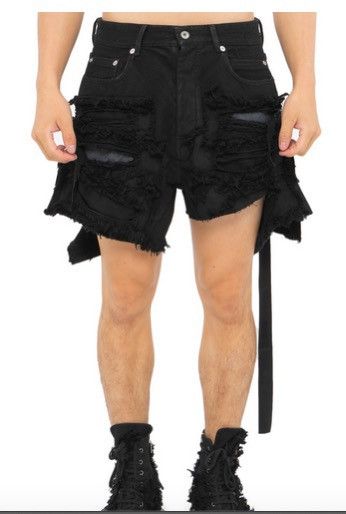 Rick Owens Drkshdw RICK OWENS / Trucker Cut Offs Denim Shorts Size US 31 - 1 Thumbnail